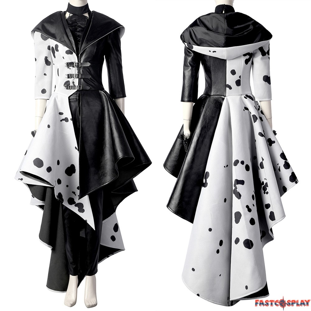 Disney 101 Dalmatians Cruella de Vil Cosplay Costume