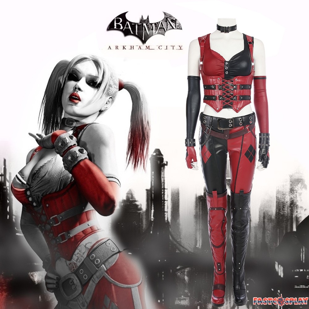 Arkham city harley quinn cosplay costume