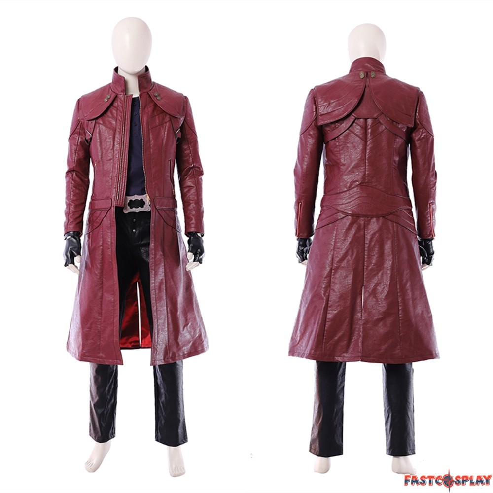  Devil May Cry Dante Cosplay Costume DMC 5 Deluxe Leather Full  Set : Clothing, Shoes & Jewelry