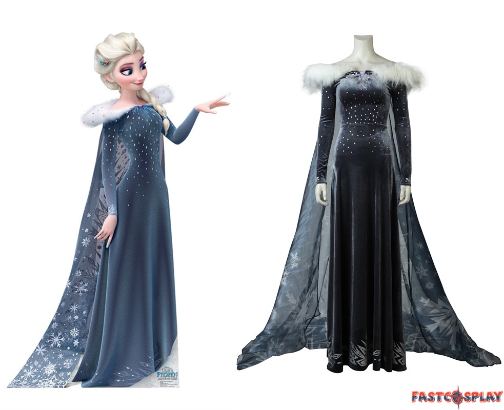 olaf's frozen adventure elsa dress
