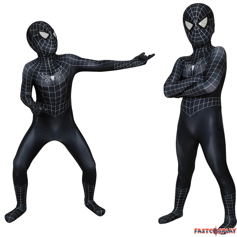 Spider-Man 3 Eddie Brock Venom Kids 3D Jumpsuit