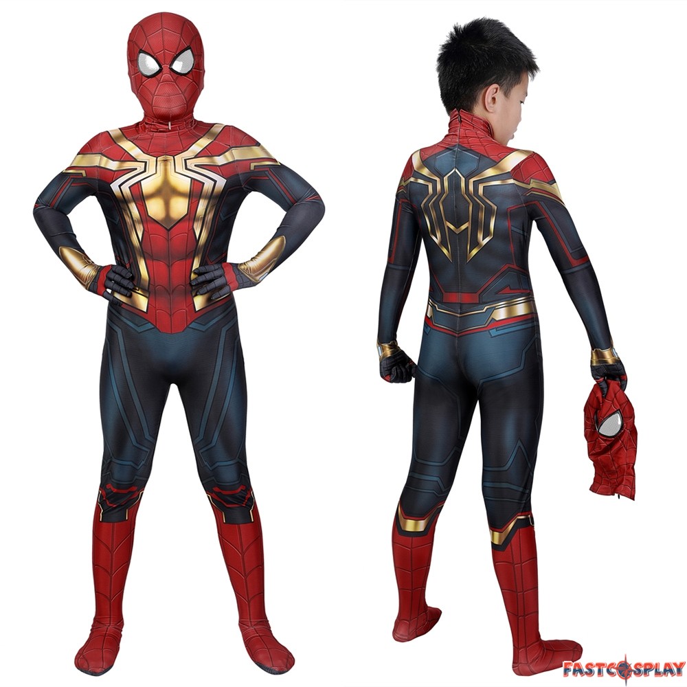 Spider-Man 3 No Way Home Peter Parker Integrated Suit Kids Jumpsuit