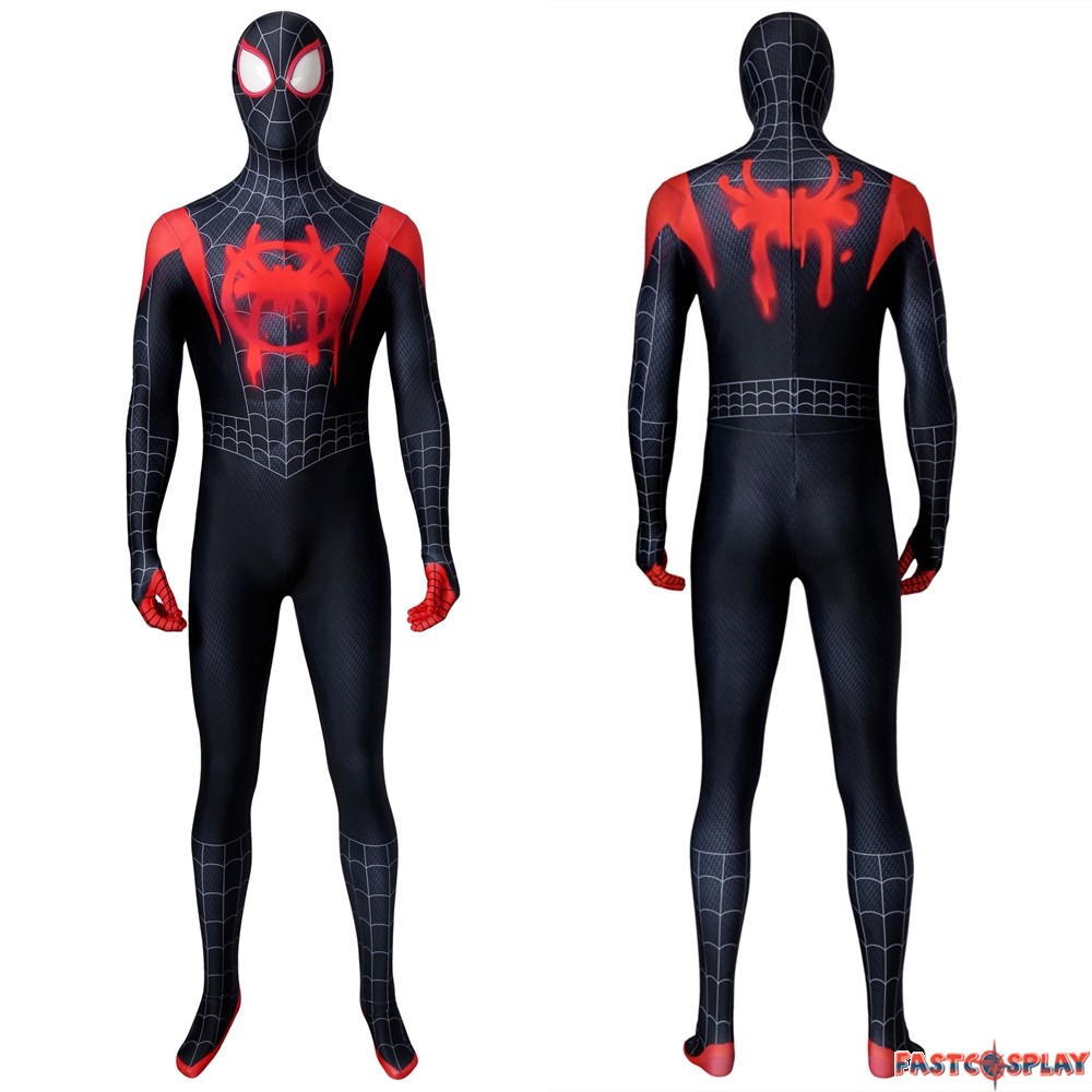 Spider Man Into The Spider Verse Miles Morales 3d Jumpsuit Zentai