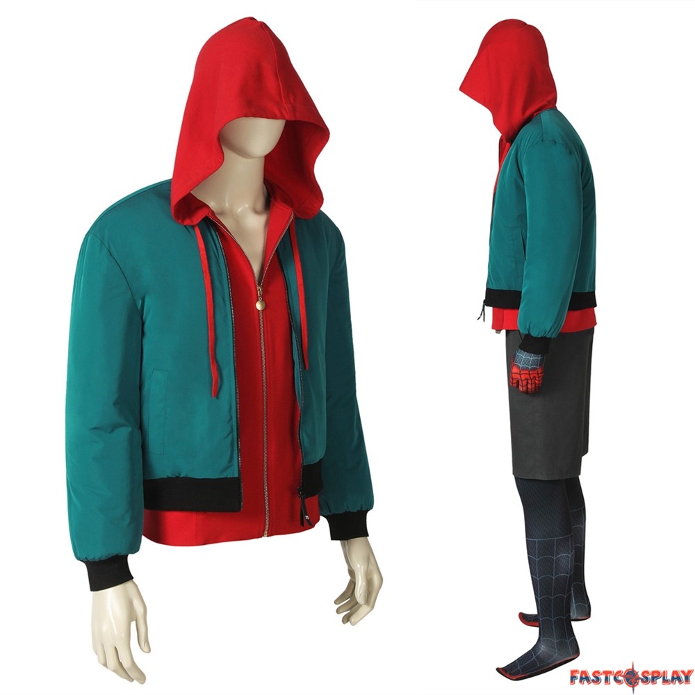 Spider Man Into The Spider Verse Miles Morales Cosplay Costume