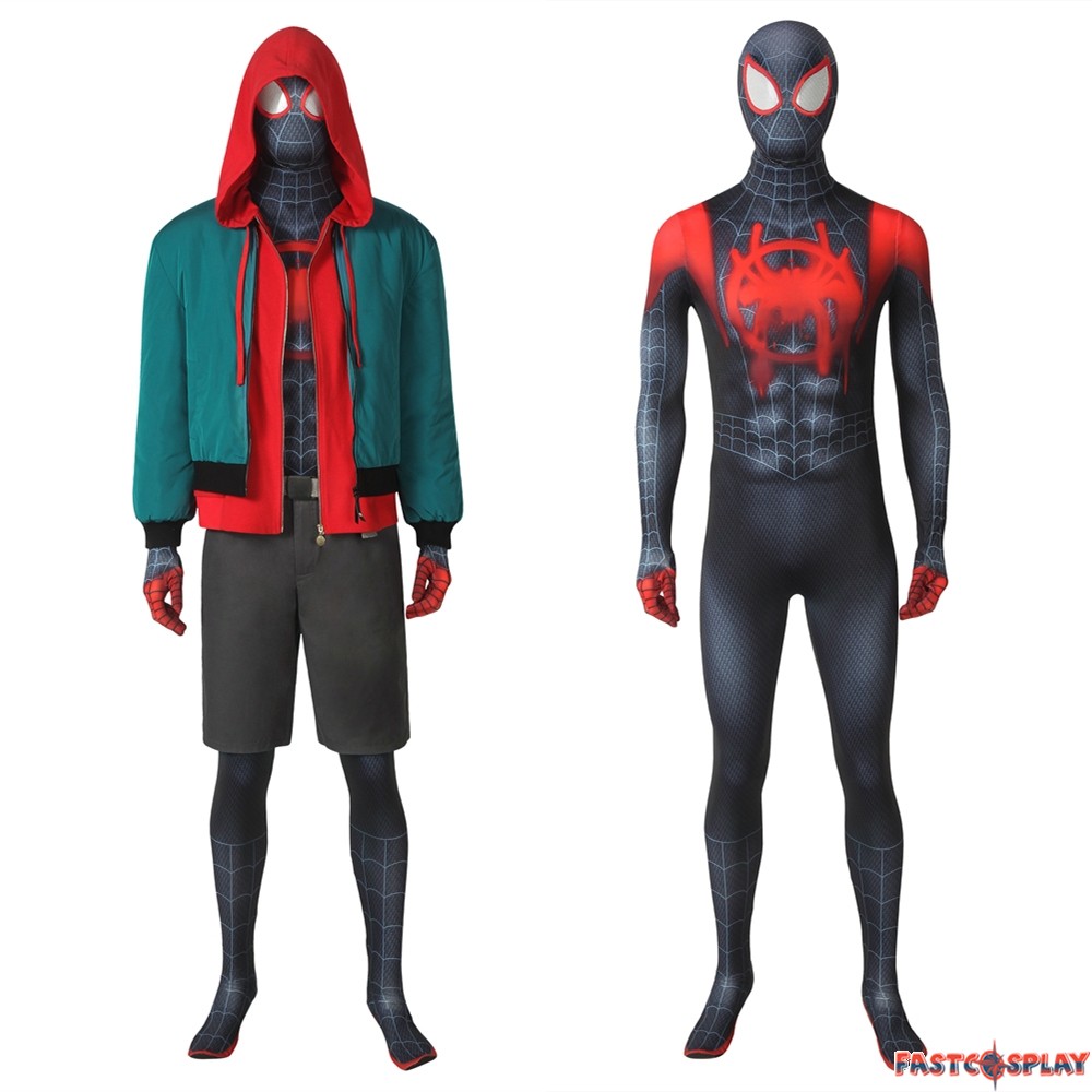Miles Morales Into The Spider-Verse Complete Cosplay Costume
