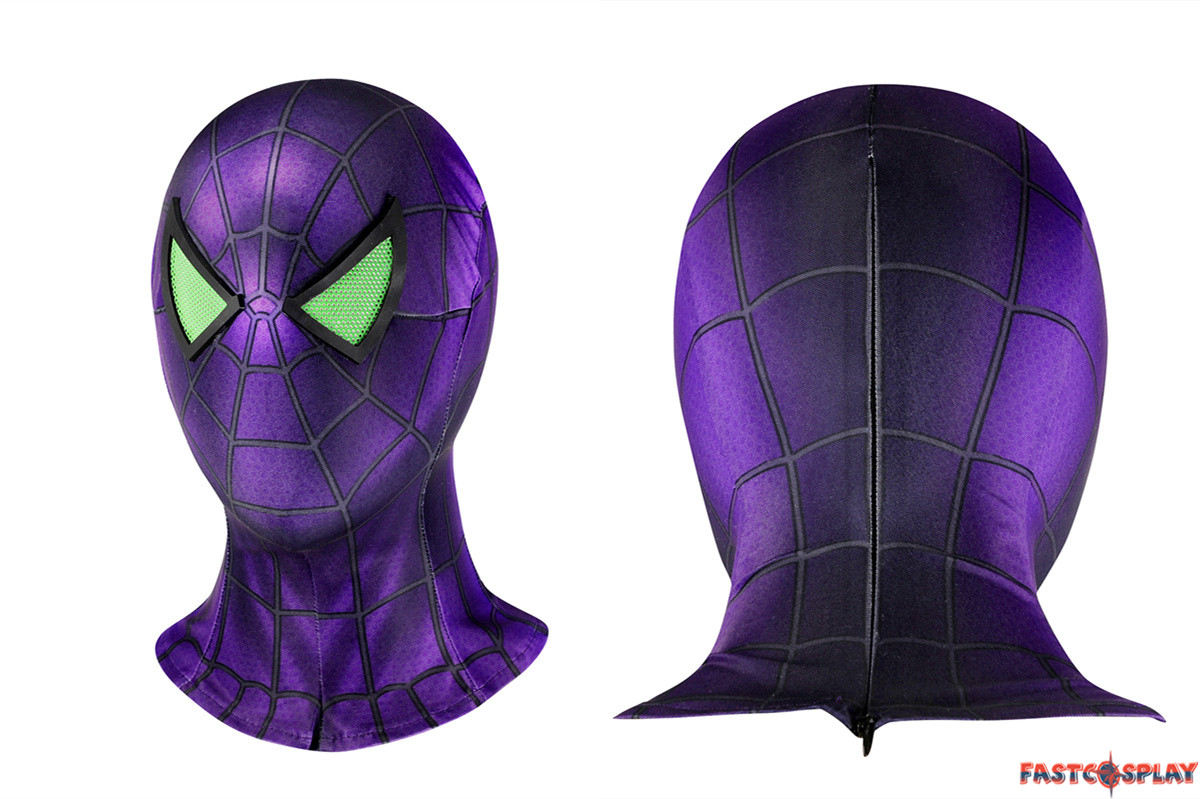 Spider-Man Miles Morales Purple Reign Suit Cosplay Jumpsuit