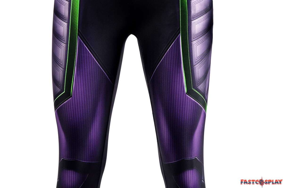 Spider-Man Miles Morales Purple Reign Suit Cosplay Jumpsuit