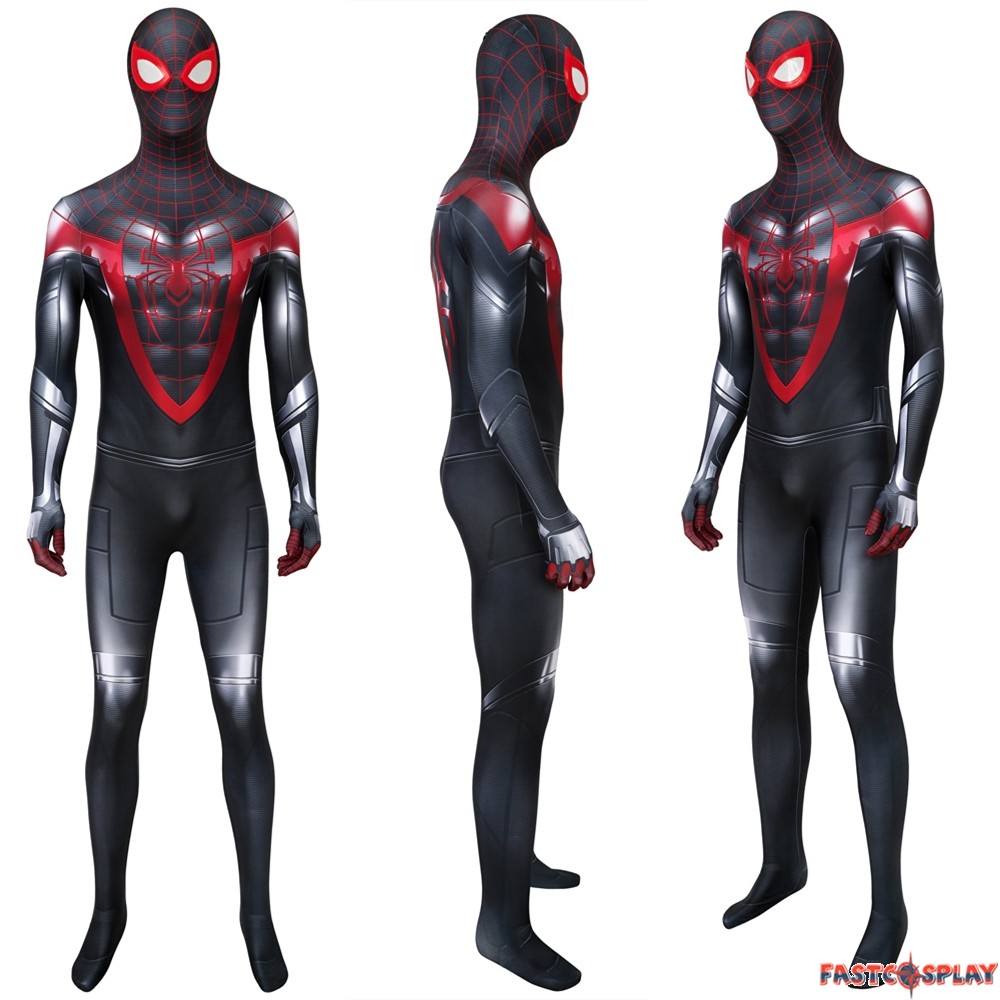 Spider-Man PS5 Miles Morales 3D Zentai Jumpsuit