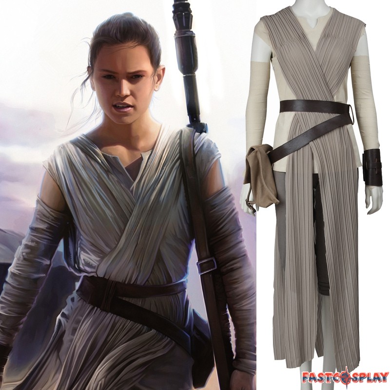 Star Wars The Force Awakens Rey Cosplay Costume