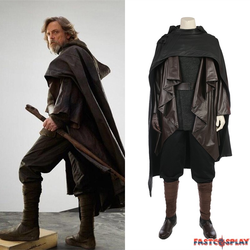 Star Wars The Last Jedi Luke Skywalker Cosplay Costume Deluxe Outfit
