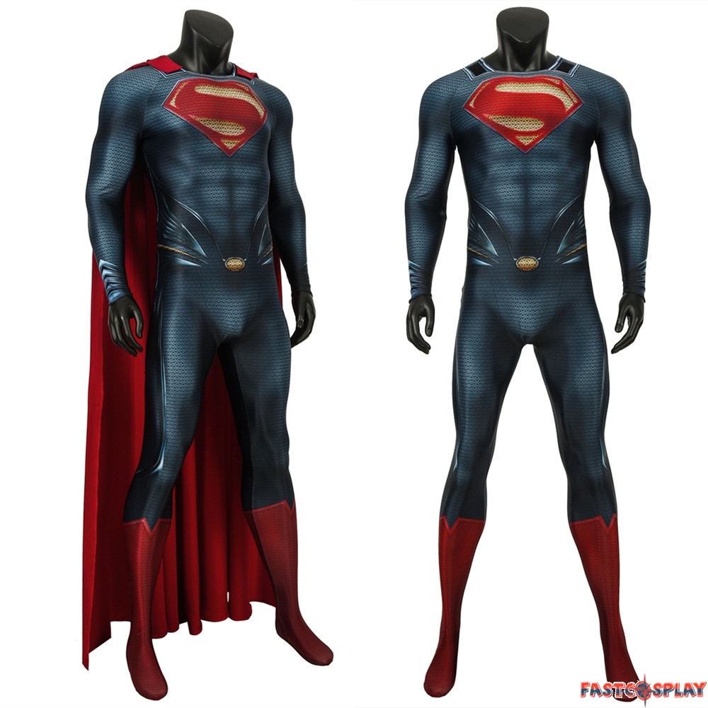 Man of Steel Superman Costume Clark Kent Cosplay Version 2