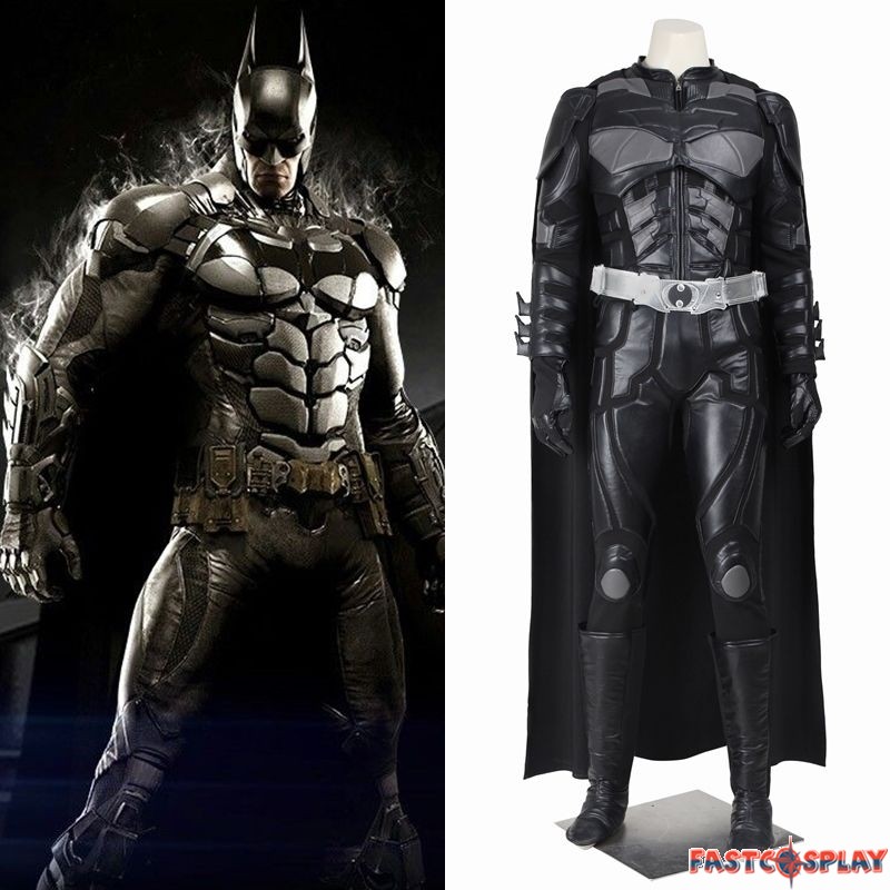 Batman Costume Cosplay Suit Bruce Wayne The Dark Knight Mask Boots Outfit