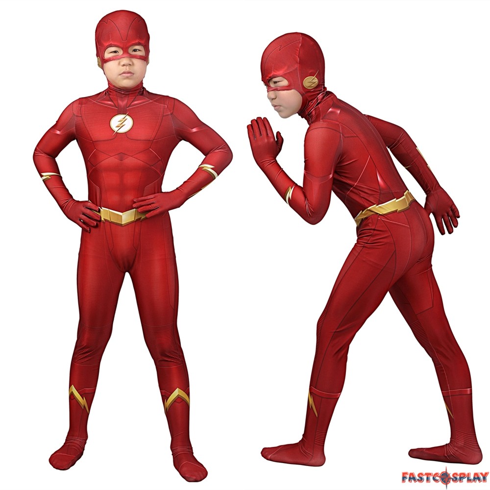 Snowstorm Compressed Leap The Flash Season 5 Barry Allen Kids Jumpsuit