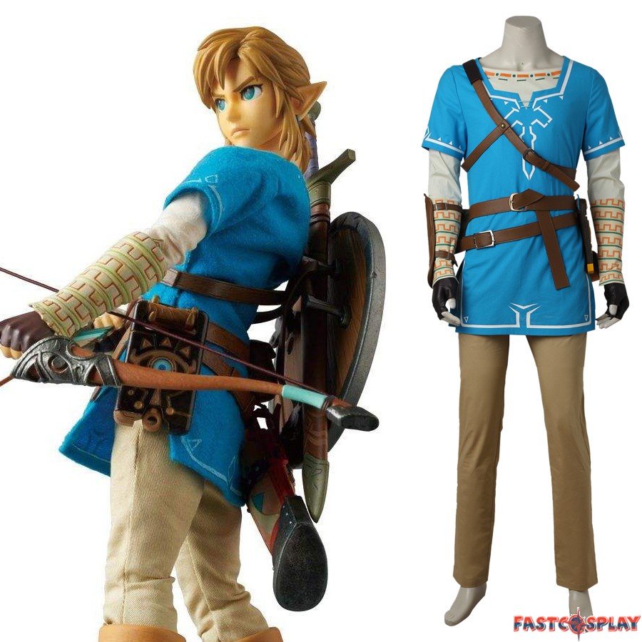 The Legend of Zelda Breath of the Wild Link Uniform Cosplay 