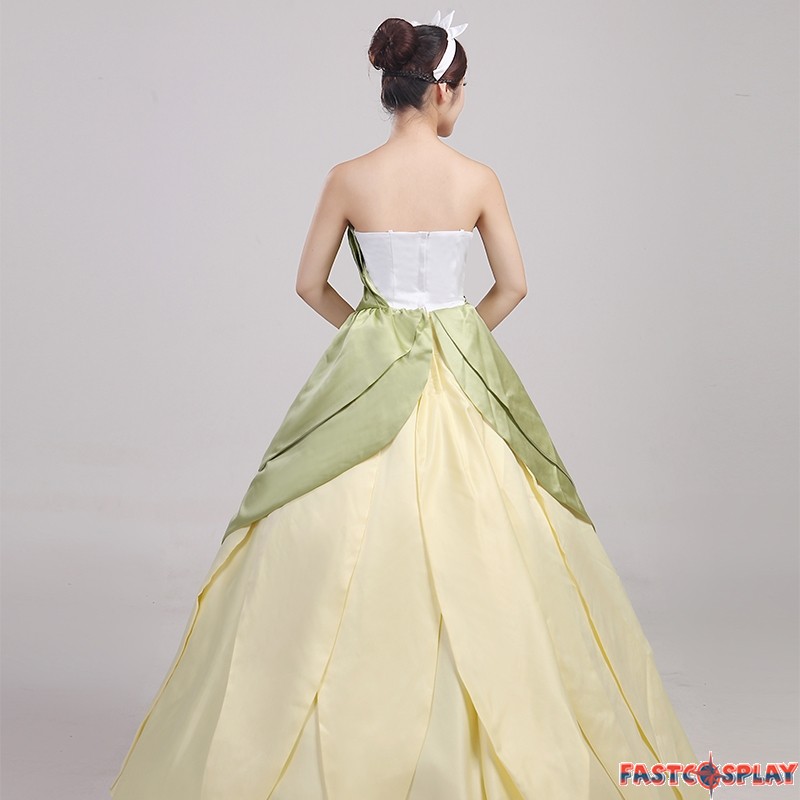 The Princess And The Frog Tiana Princess Dress Cosplay Costume
