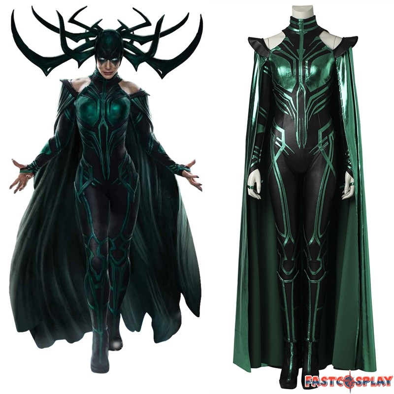 Thor Ragnarok Hela Cosplay Costume Deluxe Fancy Dress