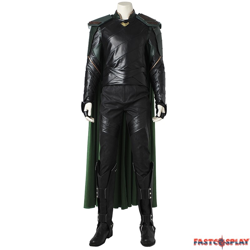 Thor Ragnarok Loki Cosplay Leather Boots Shoes Custom Made Any Size;33