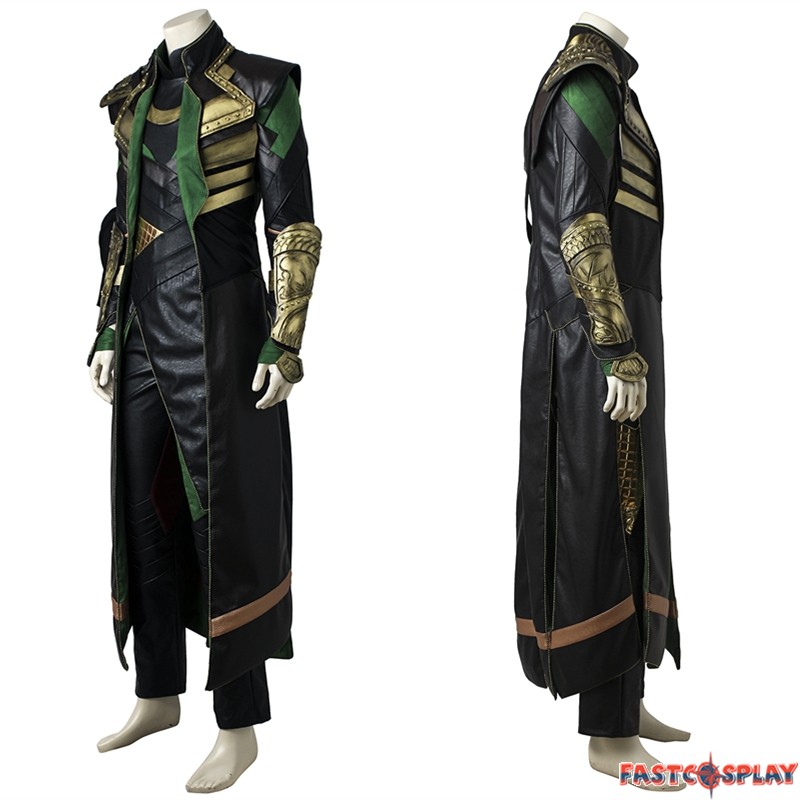 Thor The Dark World Loki Cosplay Costume Deluxe Version