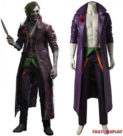 Injustice 2 Joker Cosplay Costume Deluxe Version