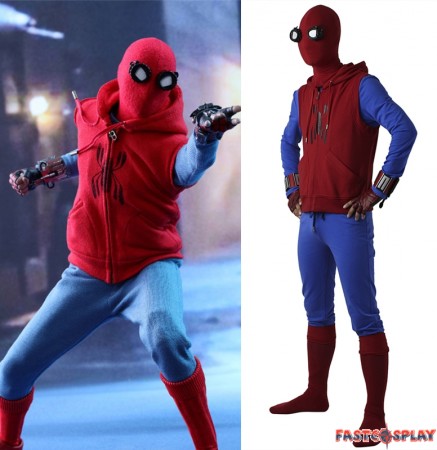 2017 Spider-Man Homecoming Spiderman Cosplay Costume Deluxe