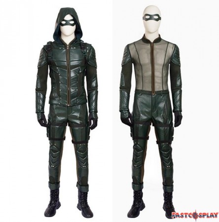 Arrow Season 5 Oliver Queen Cosplay Costume Outfit