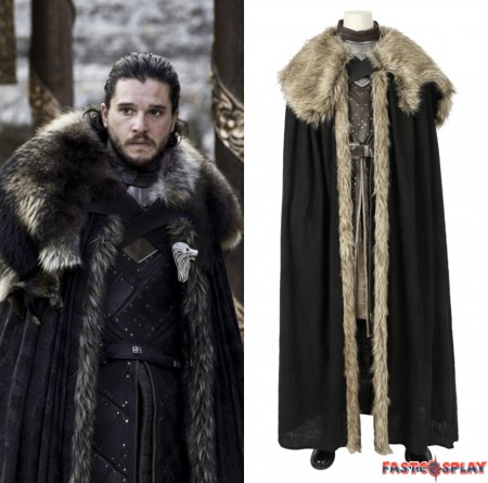 Game of Thrones 8 Jon Snow Cosplay Costume Deluxe