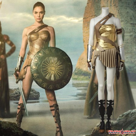 2017 Wonder Woman Princess Diana of Themyscira Cosplay Costume Deluxe Full Set