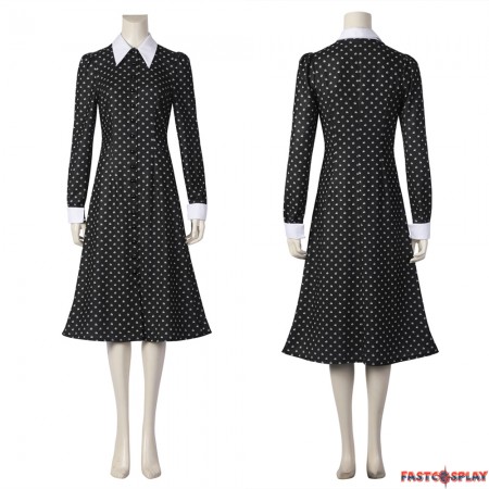 2022 TV Wednesday Addams Cosplay Dress