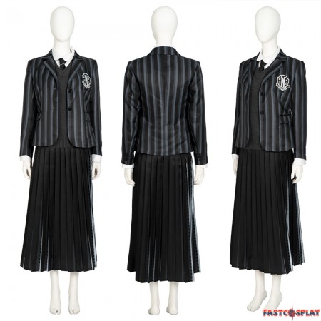 2022 TV Wednesday Addams School Uniform Cosplay Costume