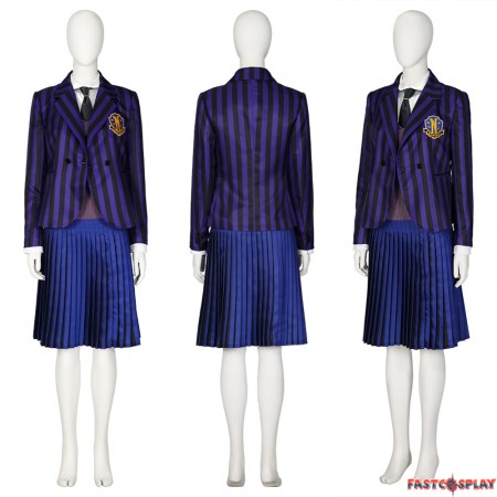 2022 TV Wednesday Female School Uniform Cosplay Costume