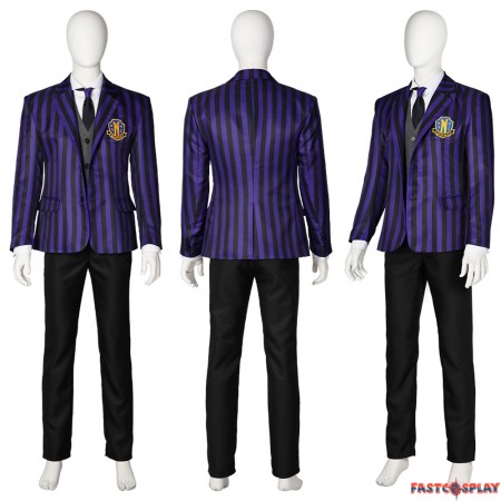 2022 TV Wednesday Male School Uniform Cosplay Costume