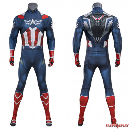 2025 Captain America 4 Sam Wilson Cosplay Jumpsuit