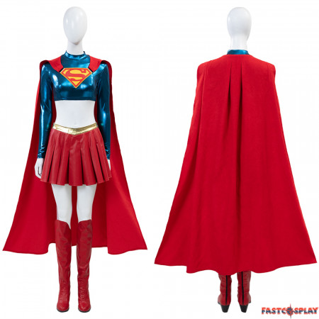 2025 Supergirl Cosplay Costume With Cloak