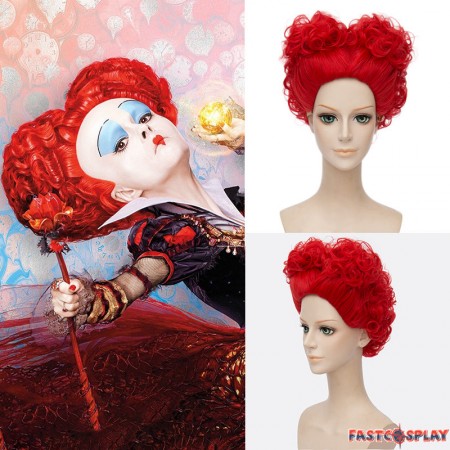 Disney Alice in Wonderland 2 The Red Queen Red Cosplay Wigs