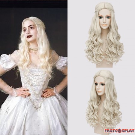 Disney Alice in Wonderland 2 The White Queen Cosplay Wigs