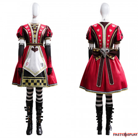 Alice: Madness Returns Alice Red Cosplay Costume