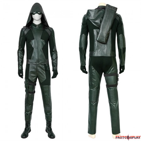 Arrow Season 8 Oliver Queen Green Arrow Cosplay Costume