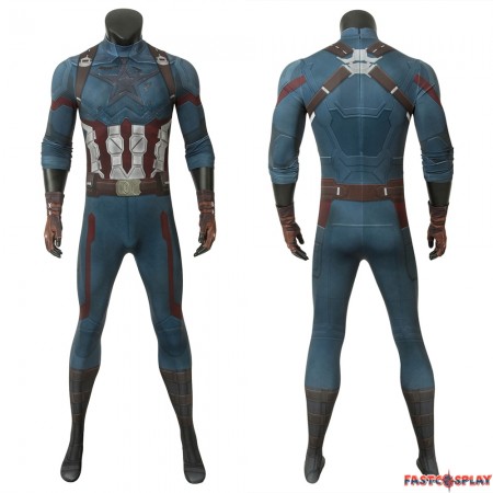 Avengers 3 Infinity War Captain America 3D Jumpsuit