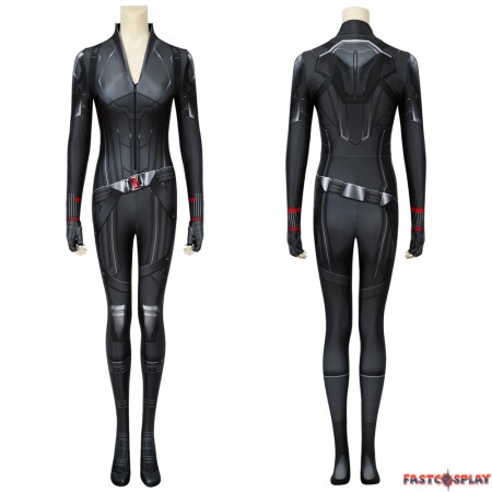 Avengers 4: Endgame Black Widow Natasha Romanoff Black 3D Jumpsuit