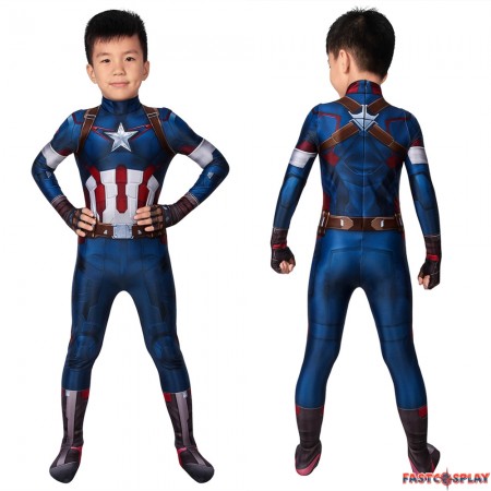 Avengers Age of Ultron Captain America Kids 3D Jumpsuit