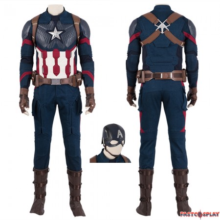 Avengers Endgame Captain America Cosplay Costume Deluxe