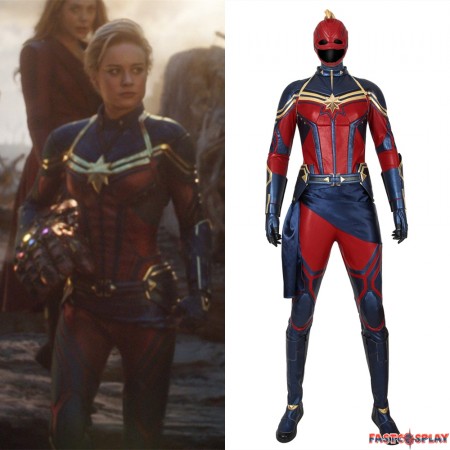 Avengers Endgame Captain Marvel Cosplay Costume