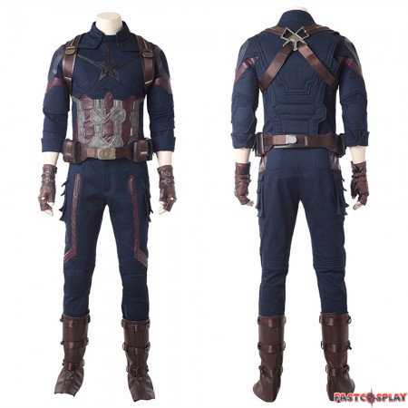 Avengers Infinity War Captain America Cosplay Costume Deluxe