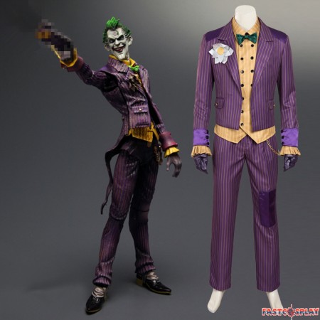 Arkham Asylum Joker Cosplay Costumes