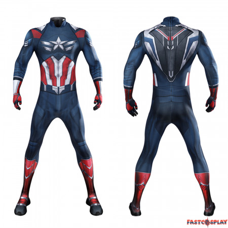 Captain America 4 Sam Wilson Cosplay Jumpsuit