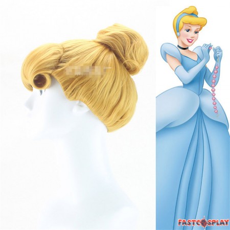 Disney Cinderella Princess Cosplay Updo Wigs