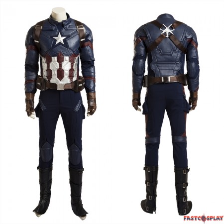 Civil War Captain America Cosplay Costume Deluxe