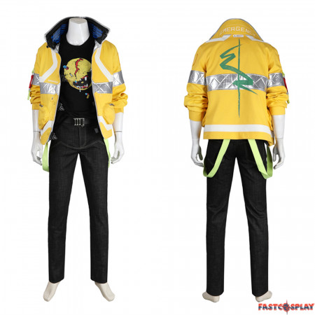 Cyberpunk 2077 V Male Cosplay Costume with Jacket