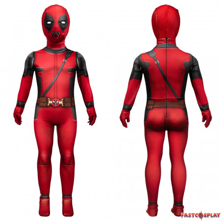 Deadpool 3 Baby Deadpool Kids Cosplay Jumpsuit
