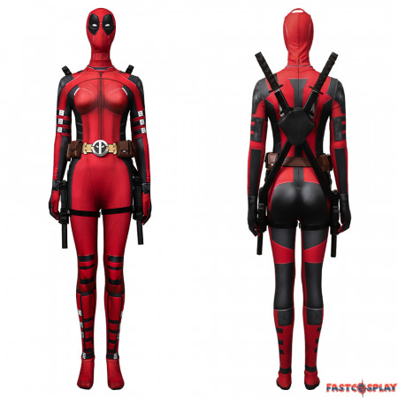 Deadpool 3 Female Deadpool Cosplay Jumpsuit